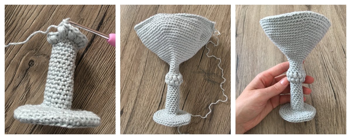 Blog-Inhaltsbild für 'Eisbecher mit Hund, kostenlose Häkelanleitung'